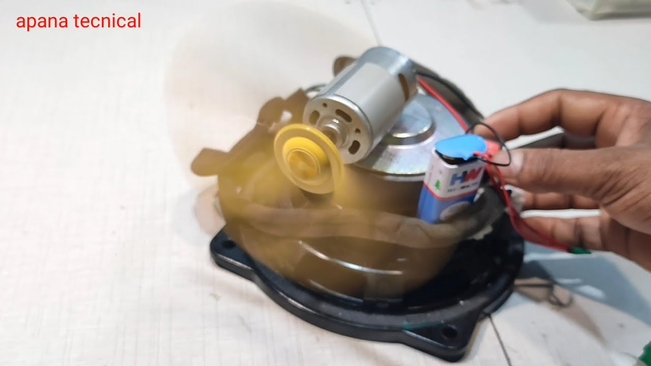 Tutorial Motor Fan how to making dc motor fan at home, DC motor fan kaise banana shikhe ...