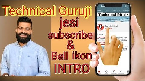 How to make subscribe and bell icon intro like Technical guruji | kinemaster video editor