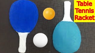 How to Make Table Tennis Racket | Making ping pong paddle | Real Table Tennis Racket