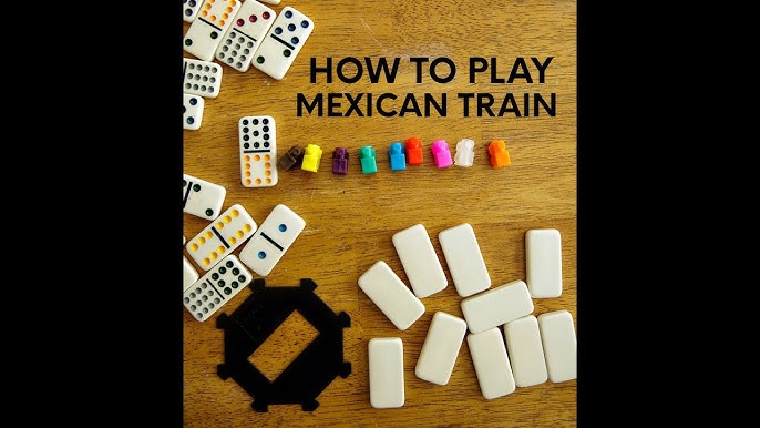 Domino Train mexicain - Double 12 (avec points)