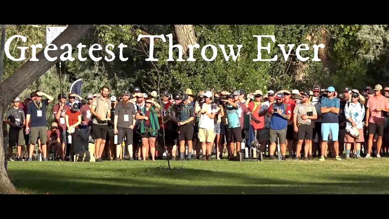 The Greatest Throw in Disc Golf History YouTube