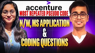🔥ACCENTURE Most Repeated Pseudo Code, Coding, N/W, Cloud & MS Application🔥