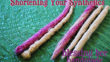 How to Shorten Your Synthetic Dreads// with Blessing Bee Handmade