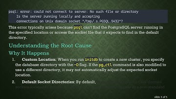 Connecting to Postgres with a Custom Database Cluster Location Using psql