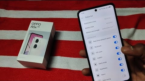 Oppo a5x me net speed kaise show kare / how to show network speed in oppo a5x 5g ?