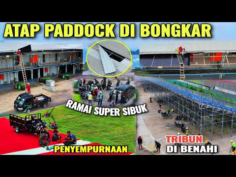 bulan puasa.. paddock di benahi sirkuit mandalika makin sibuk ramai, persiapan 😱 motoGP