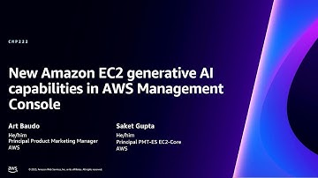 AWS re:Invent 2023 - New Amazon EC2 generative AI capabilities in AWS Management Console (CMP222)