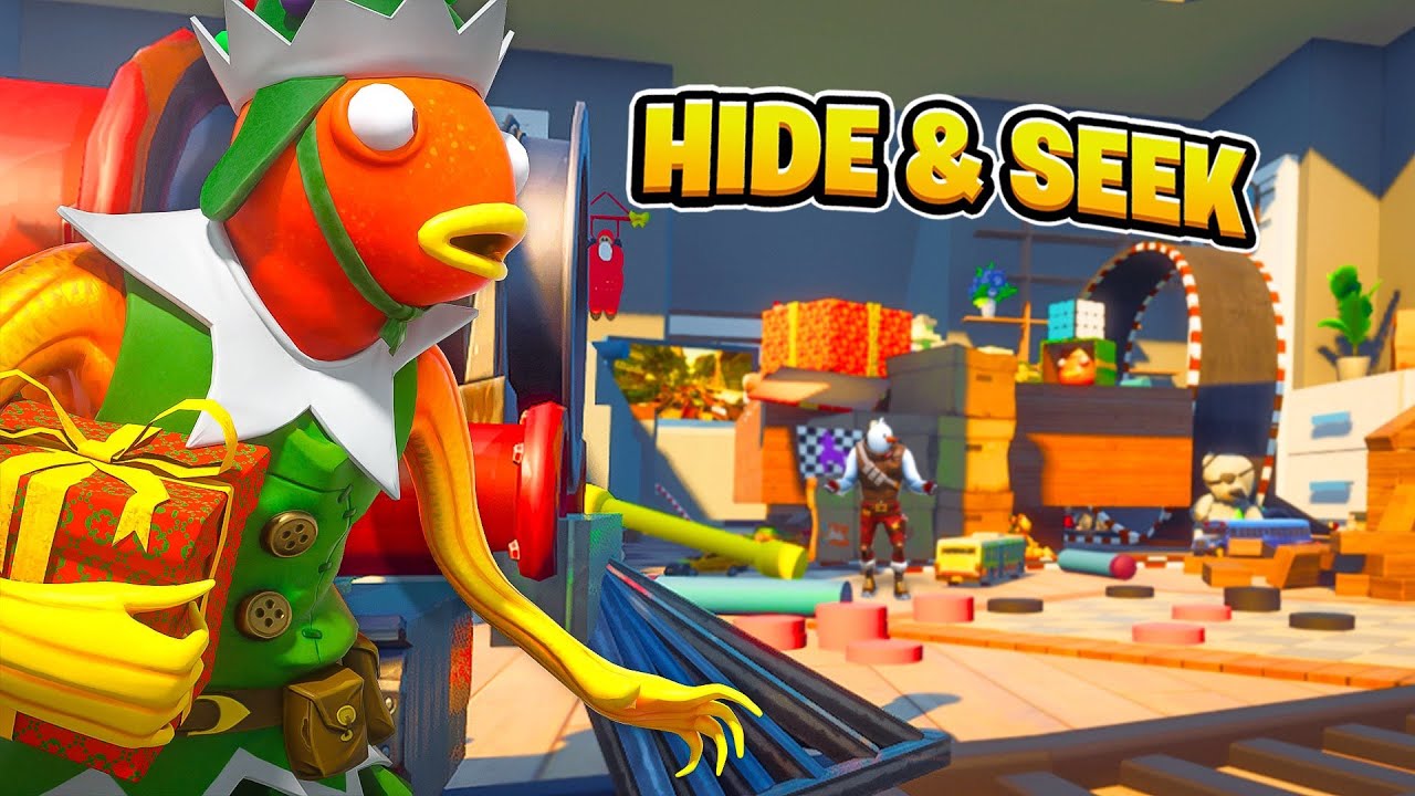 Building The *LARGEST* Toy Room HIDE & SEEK in Fortnite Creative! BEST Hiding Spots in Giant Gifts!
