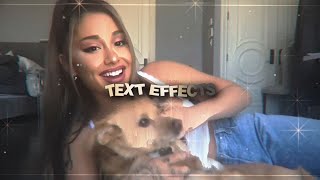 Celebrity my favorte text effects in svp - tutorial Wealth