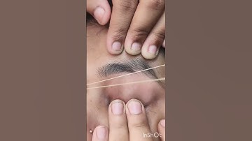 Eyebrow threading#shorts #shortvideo #eyebrowthreadingtutorial #eyebrow