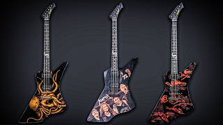 All James Hetfield New ESP Snakebyte Custom Guitars