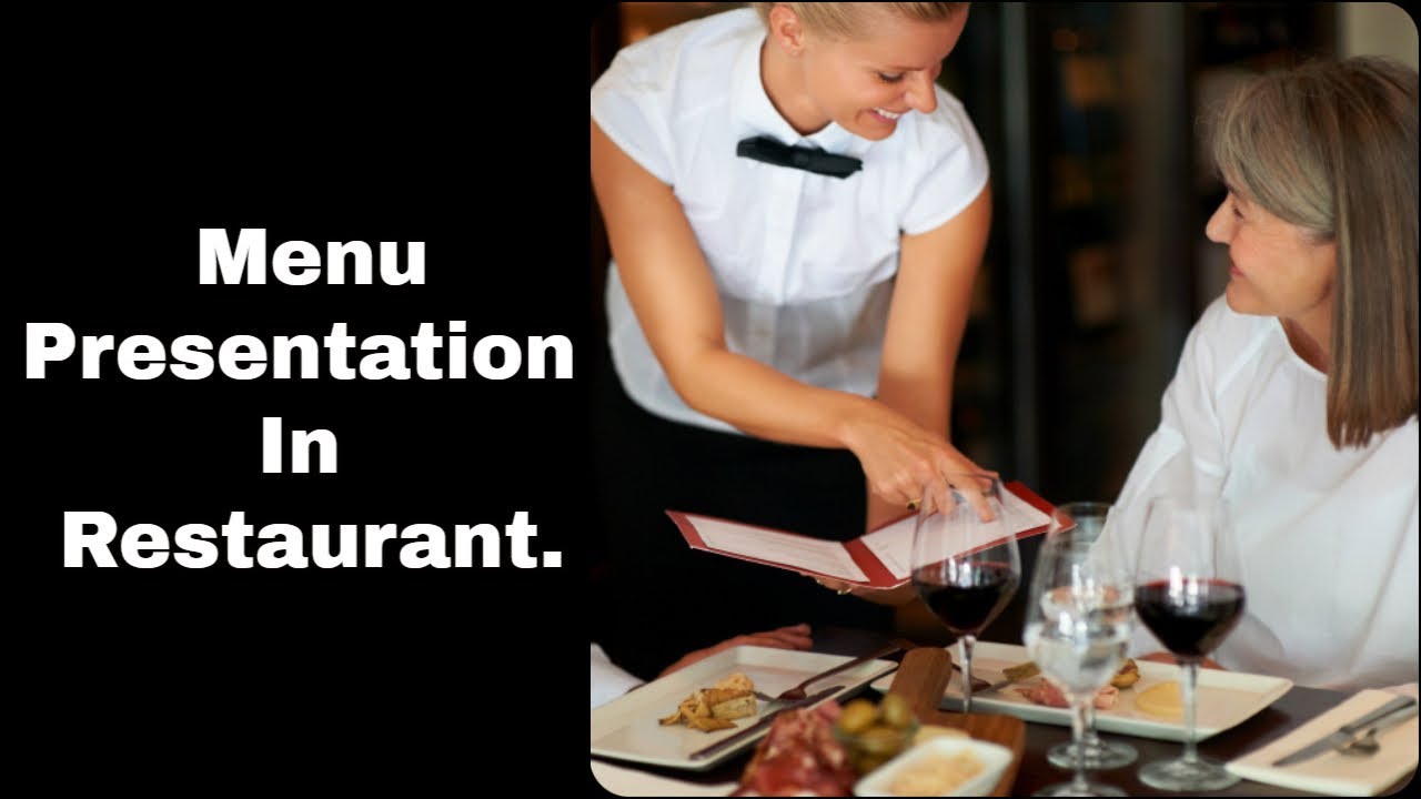 menu presentation service standards