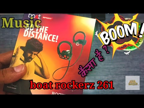 Unboxing : boat rockerz 261 Bluetooth headset. 🎵🎧🎶▶️⏹️⏸️