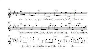 Tenor Saxophone - Take A Bow - Rihanna Sheet Music, Chords, and Vocals