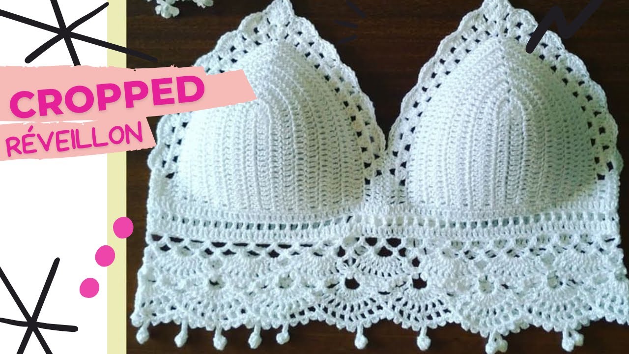 CROPPED DE CROCHÊ PARA O RÉVEILLON 01 TAM G por 