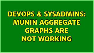 DevOps & SysAdmins: Munin aggregate graphs are not working