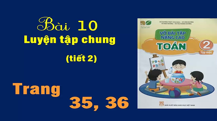 Vở bài tập toán lớp 2 bài 10 năm 2024