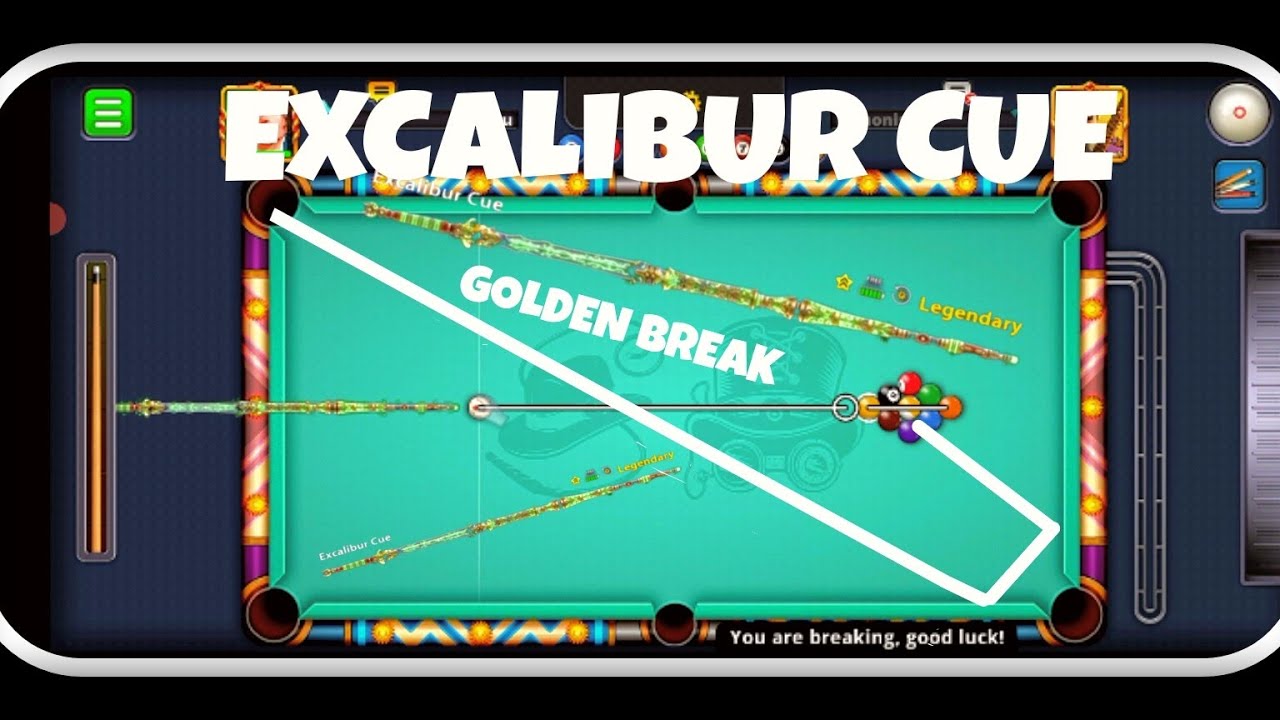 GOLDEN BREAK WITH EXCALIBUR CUE BY...