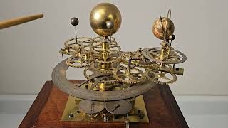 French orrery mantle clock
Video demonstration of a French mantle clock, c. 1810 with orrery mounted to the top. The orrery is driven by the clockwork and can also be demonstrated by a crank. The clock is unsigned and the orrery was probably supplied by a third party as many makers including, Janvier, Baltazar, Guiteau, Berthoud and others have clocks signed by them with this same mechanism. The basic construction is common throughout, only details such as engraved silver vs. enamel dialing or different dial bezels were supplied as options. To see this clock go to: https://www.my-time-machines.net/mantle_clock_with_orrery.htm. Also a further discussion on this can be found here: https://www.my-time-machines.net/pouvillon_restoration3a.htm. French orrery mantle clock