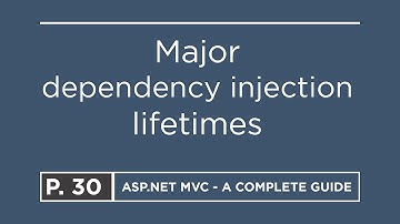 30. Major dependency-injection lifetimes (Singleton vs Scoped vs Transient) | ASP.NET MVC