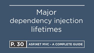 30. Major dependency-injection lifetimes (Singleton vs Scoped vs Transient) | ASP.NET MVC