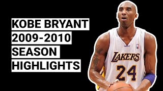 Kobe Bryant 2009-2010 Season Highlights | BEST SEASON