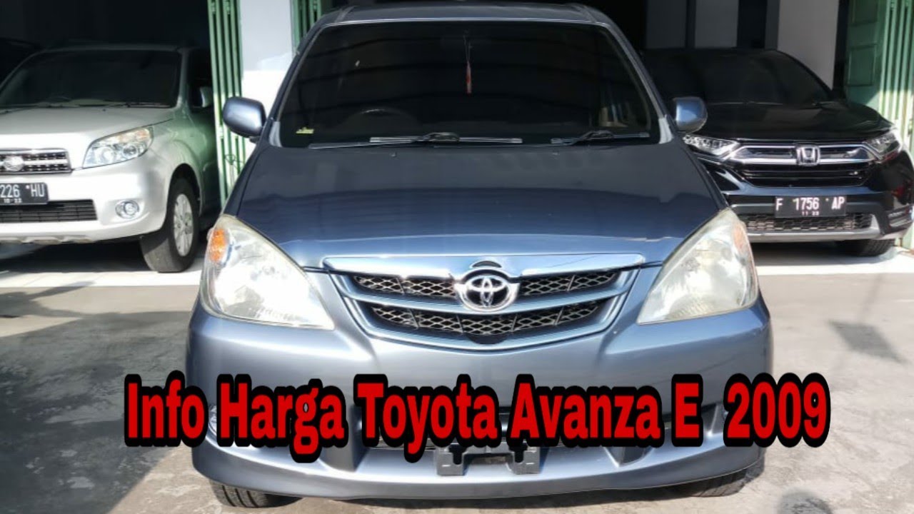 Info Harga  Toyota Avanza  E 2009 Jual Beli Mobil  Bekas  