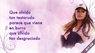 No llega el olvido - Jenni Rivera (Letra)