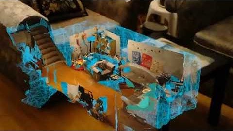 HoloLens - full color 3D miniMap of living room