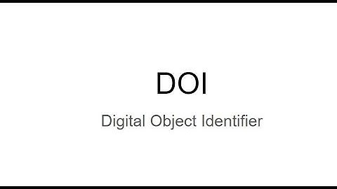 Understanding DOI (Digital Object Identifier)