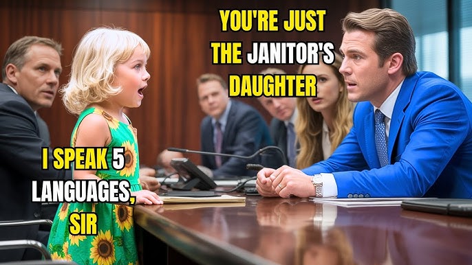 I speak 5 languages,” the janitor's daughter said proudly… The millionaire  laughed, but froze when… - YouTube