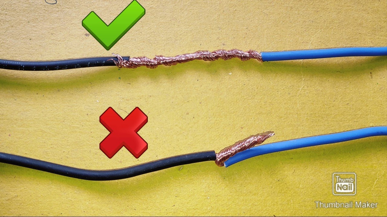 Best Way To Twist Electrical Wires TogetherProper Joint of Cable Wire