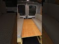 Camper van Dinette system - Roost Van Build #shorts #vanlife #roostinthis
