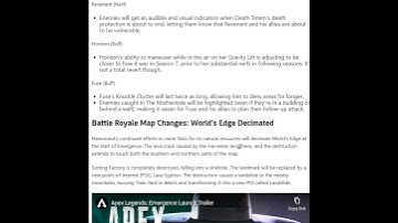 Apex Legends Season 10 Patch Notes News - Buffs & Nerfs to Caustic, Horizon, Revenant, and Fuse