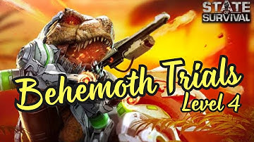 State of Survival Tutorial Gameplay - Behemoth Trials Challenge Level 4