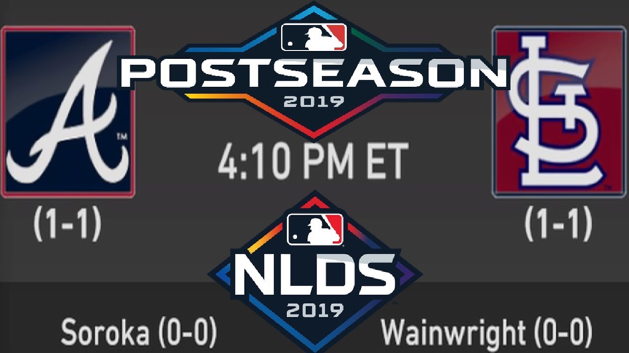 MLB POSTSEASON NLDS GAME 3 | St. Louis Cardinals vs. Atlanta Braves | 10/6/19 Gameplay ...