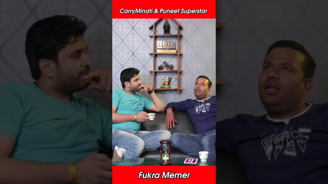 @CarryMinati Collab With Puneet Superstar - Puneet Superstar Podcast #shorts
