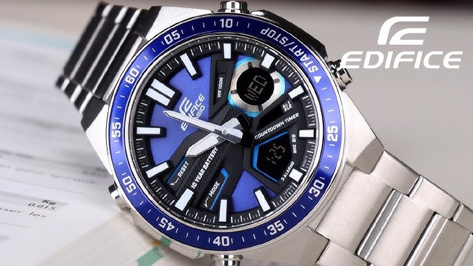 How to set digital time and date on Casio Edifice EFV-C110D - YouTube