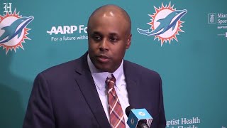 Miami Dolphins GM Chris Grier talks about the team's first-round pick Alabama's Minkah Fitzpatrick