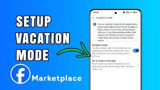 How to Setup Vacation Mode on Facebook Marketplace