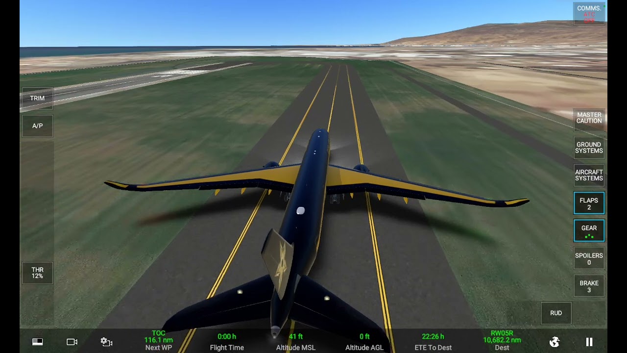 Almeria Spain (LEAM) to Auckland New Zealand (NZAA) [A359] [VIR] [VIRTUAL] 