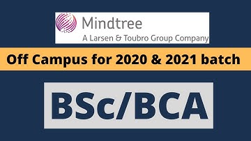 Mindtree Recruitment 2022 | Mindtree Edge Hiring | BSc BCA 2020 & 2021 Batches
