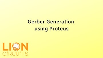 Gerber Generation using Proteus