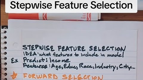 Stepwise Feature Selection