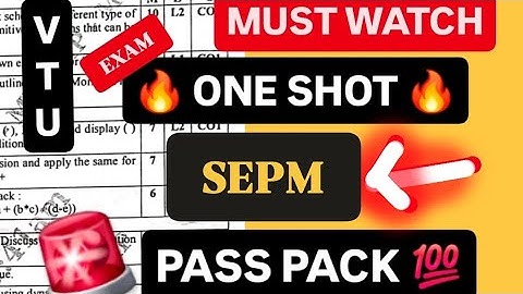 SEPM SUPER IMP 2025 VTU💯🤩| BCS501 Model Paper Solutions + PYQs | 22 Scheme VTU 5th SEM CSE #vtu #cse