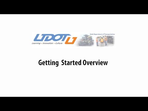 Pubic User intro to the UDOT Learning Portal