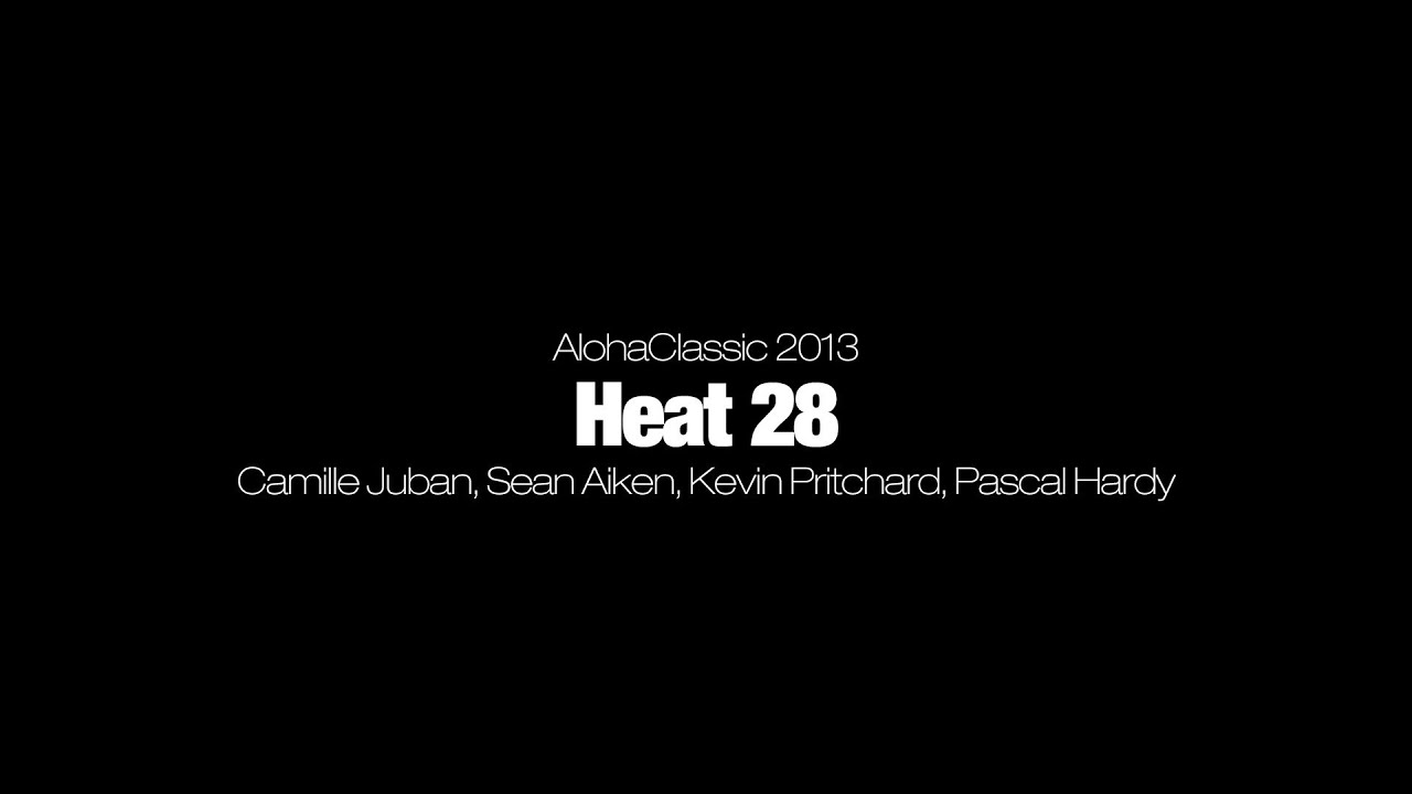 ⁣AlohaClassic 2013 - Heat 28 - Camille Juban, Sean Aiken, Kevin Pritchard, Pascal Hardy