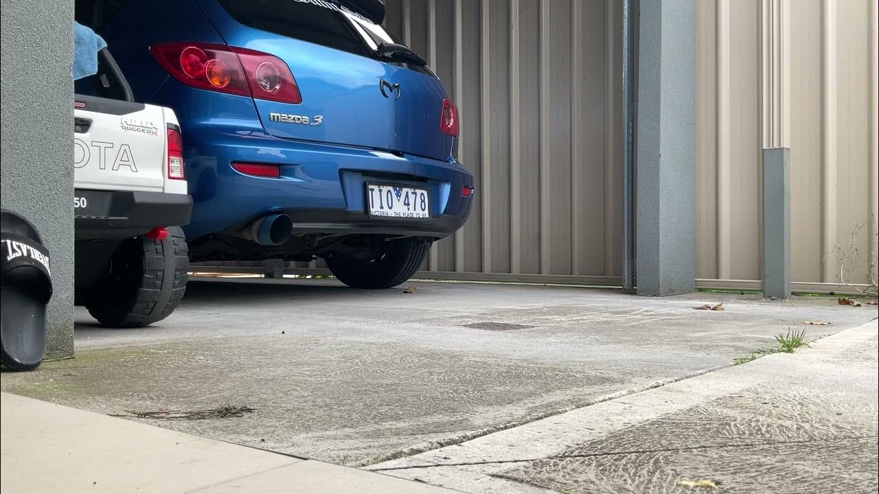 Muffler delete Mazda 3 Cold start YouTube