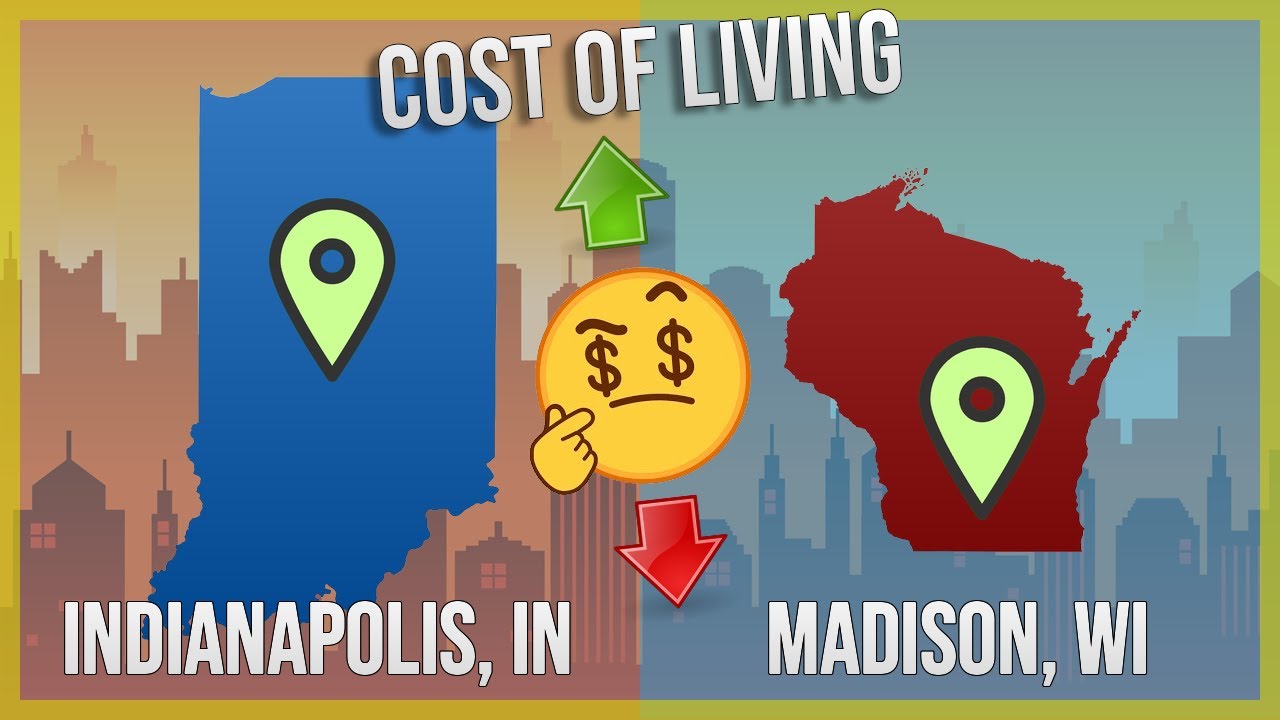 Indianapolis, IN vs Madison, WI Cost of Living/Travel Price 2025 Comparison