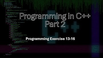 Programming in C++ Part 2: Chapter 13 Overloading and Templates Exercises 13-16